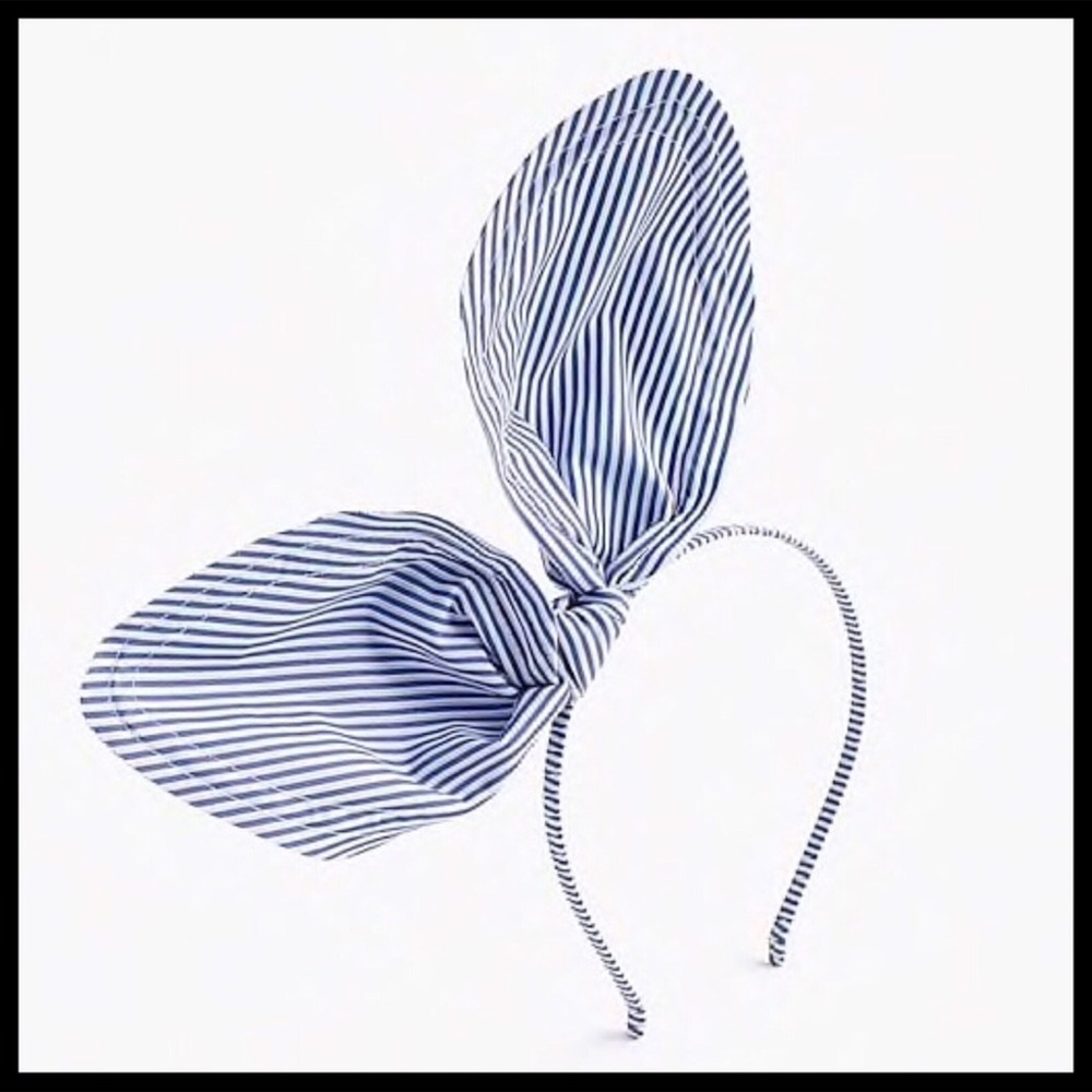 J.CREW CREWCUTS STRIPED BOW HEADBAND - Picture 2 of 5